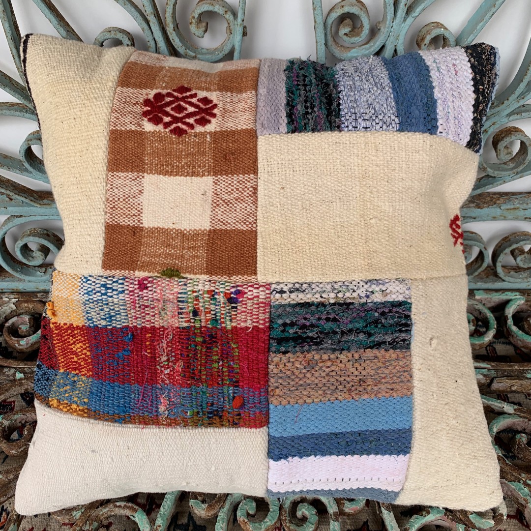 Vintage Patchwork Kilim Cushion-Pch037