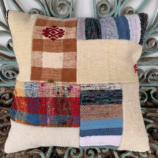 Vintage Patchwork Kilim Cushion-Pch037