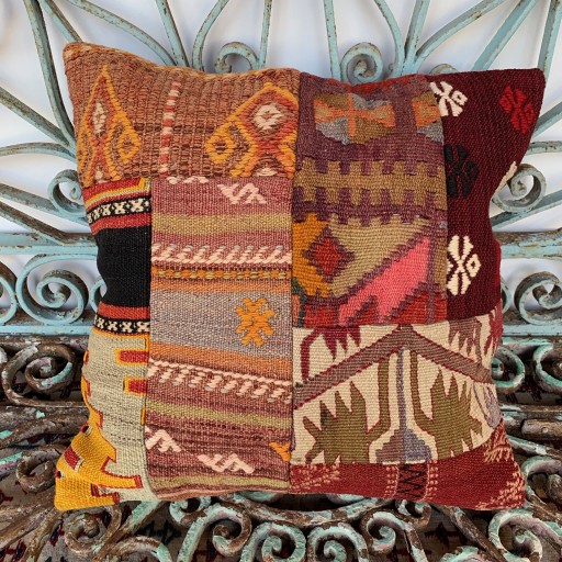 Vintage Patchwork Kilim Cushion-Pch041