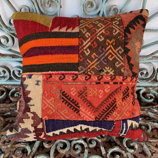 Vintage Patchwork Kilim Cushion-Pch042