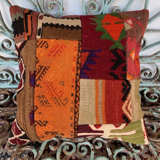 Vintage Patchwork Kilim Yastık PCH043