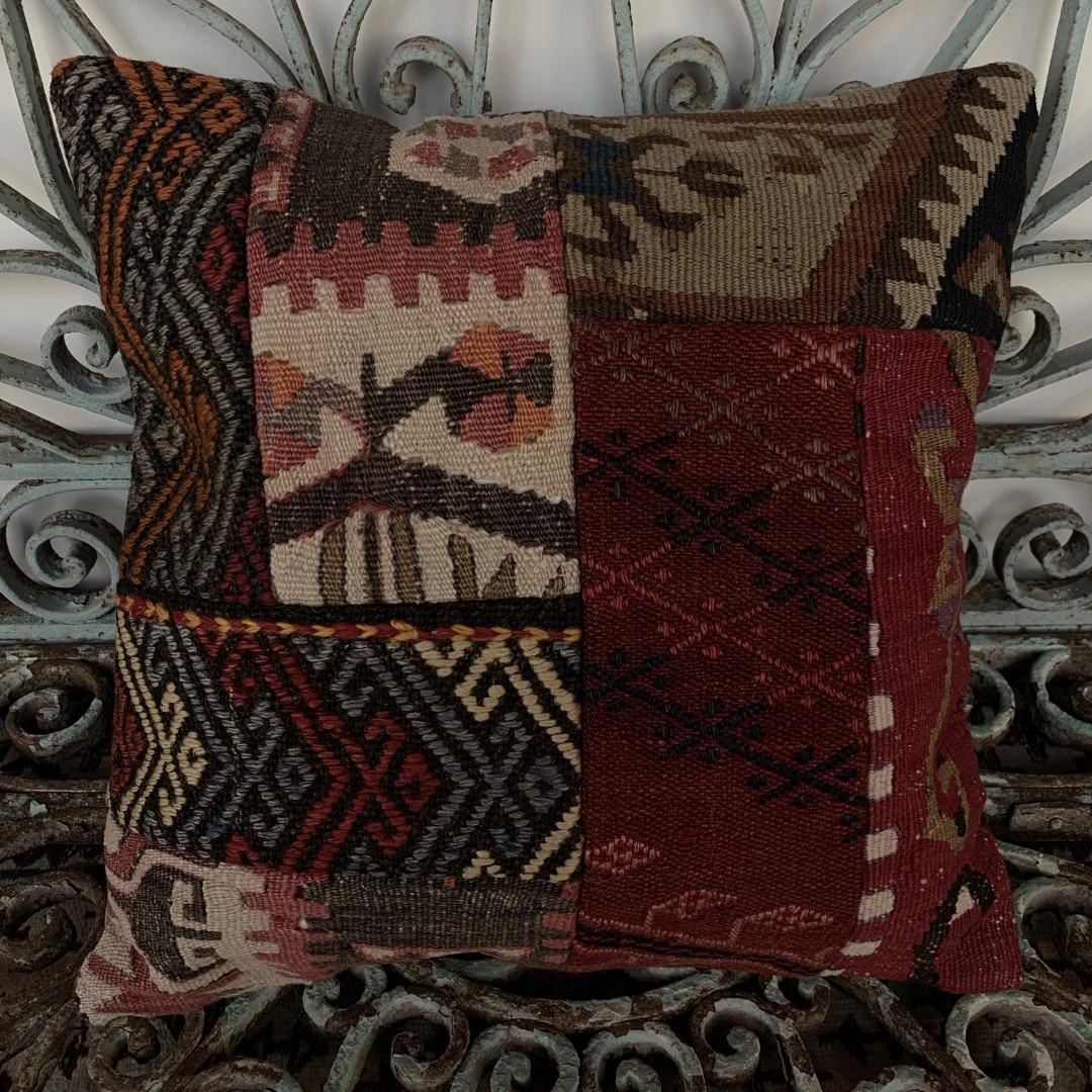 Vintage Patchwork Kilim Cushion-Pch052