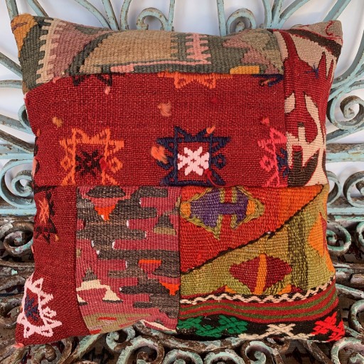 Vintage Patchwork Kilim Cushion-Pch060