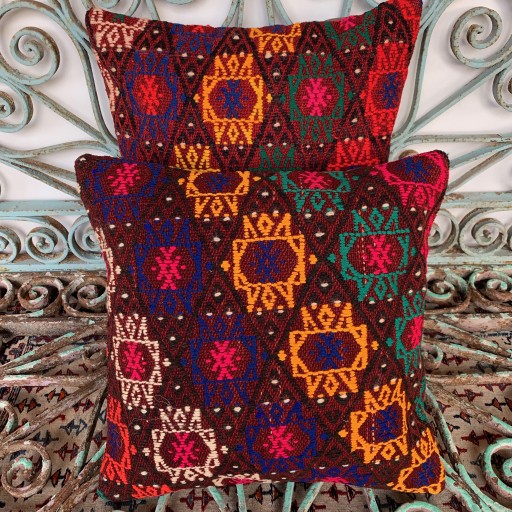 Vintage Combined Kilim Cushions-Cmb002