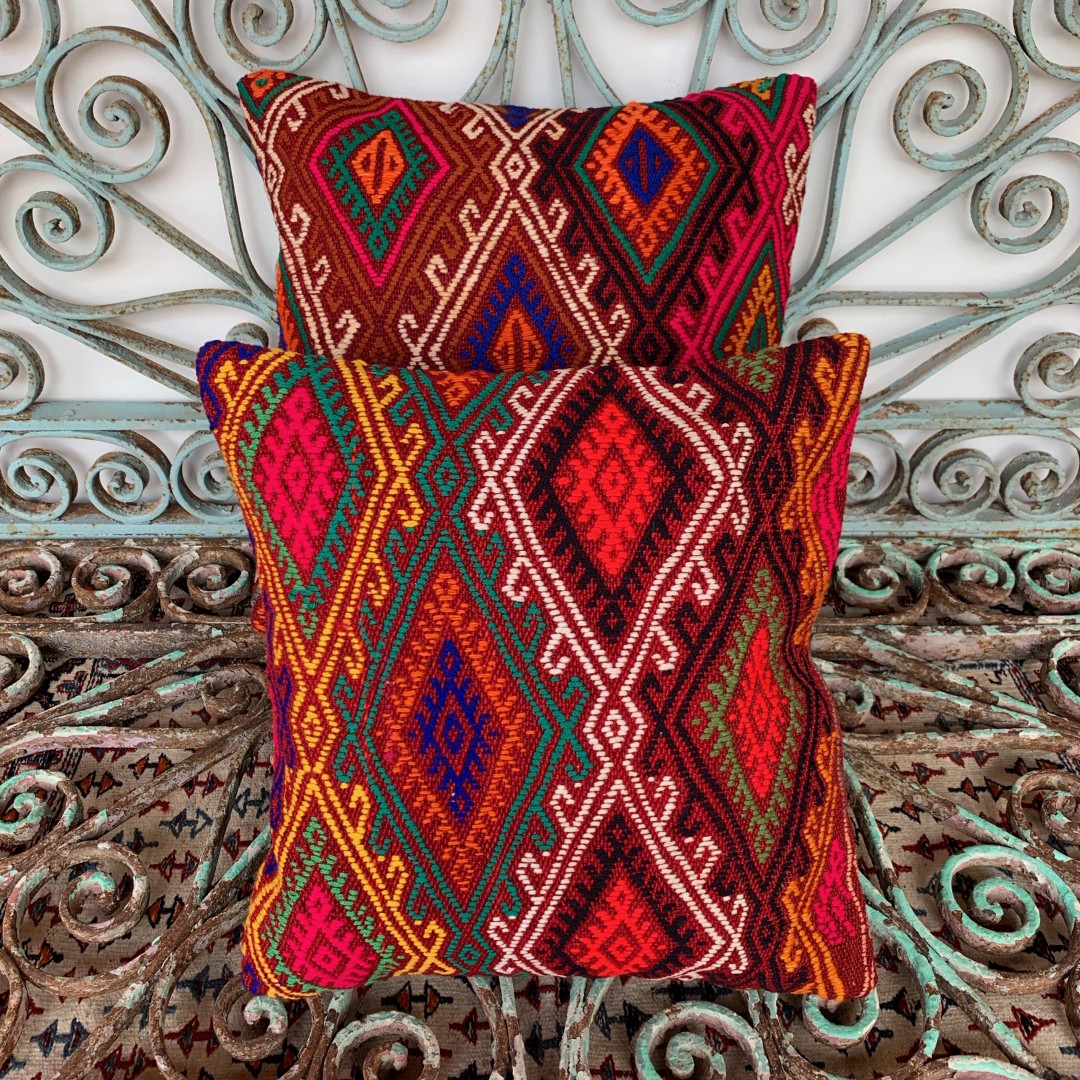 Vintage Combined Kilim Cushions-Cmb006