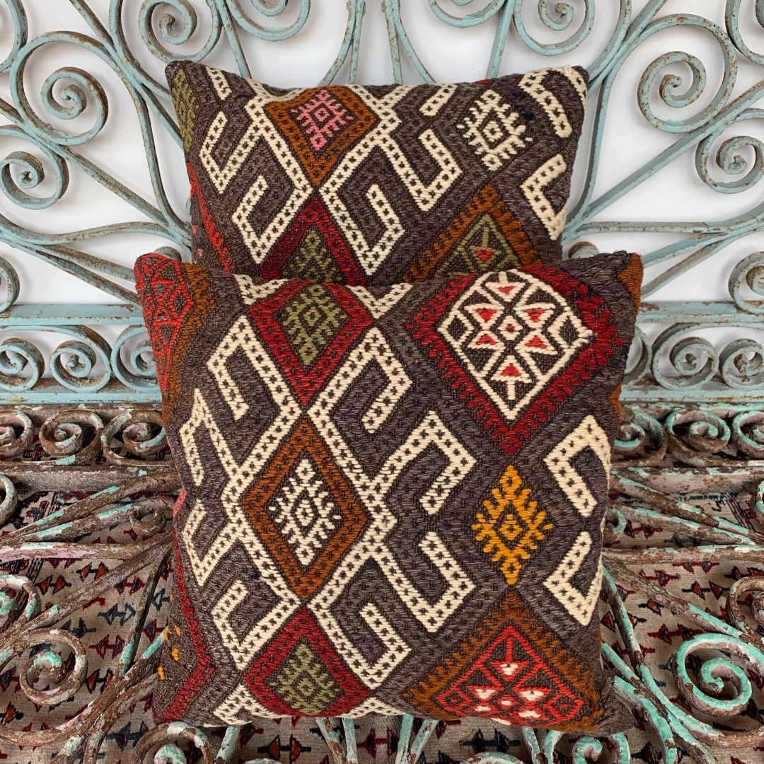 Vintage Combined Kilim Cushions-Cmb007