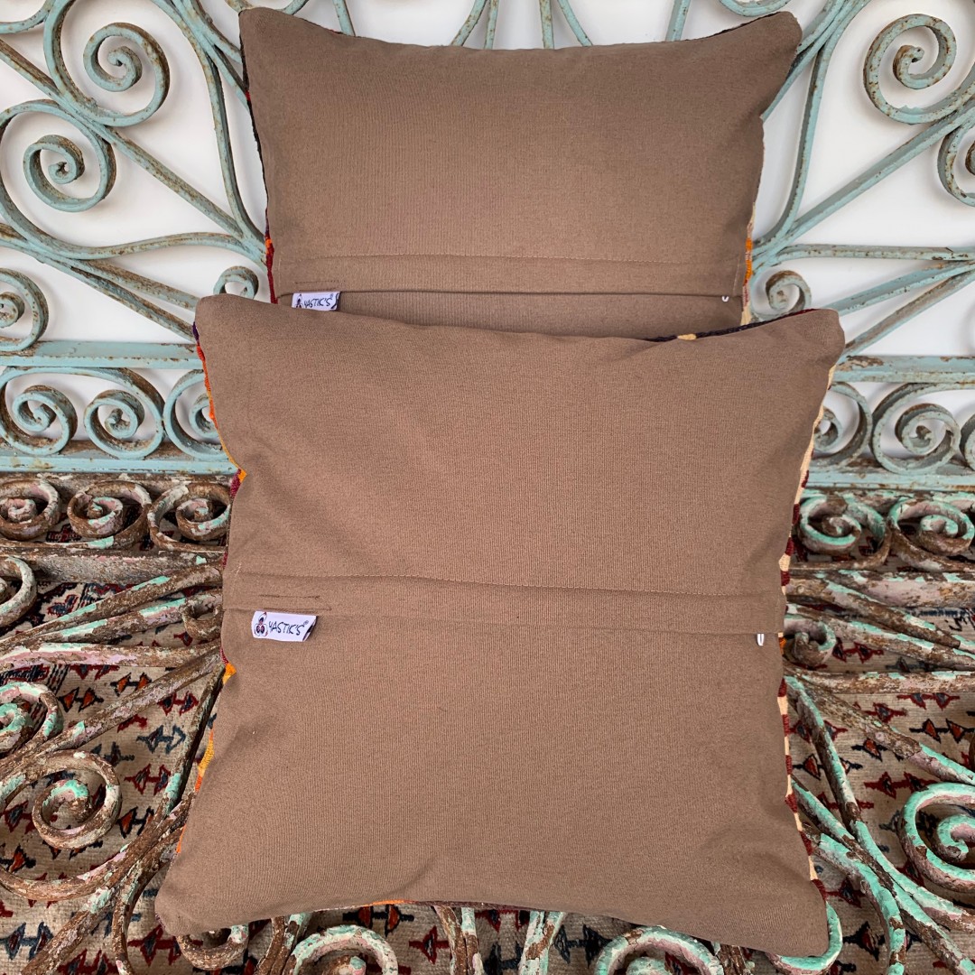 Vintage Combined Kilim Cushions-Cmb009