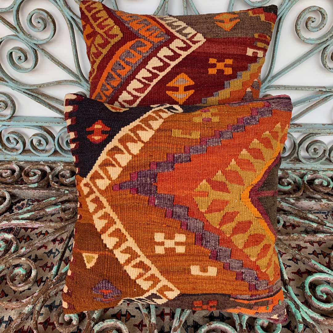 Vintage Combined Kilim Cushions-Cmb009