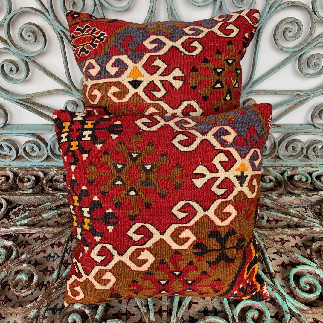 Vintage Combined Kilim Cushions-Cmb011