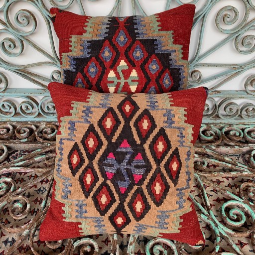 Vintage Combined Kilim Cushions-Cmb012