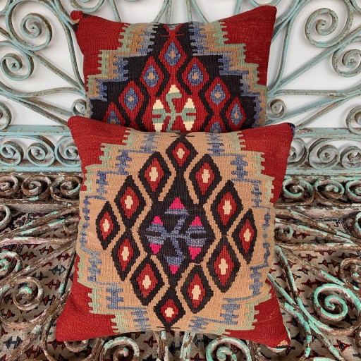 Vintage Kombin Kilim Yastık CMB012