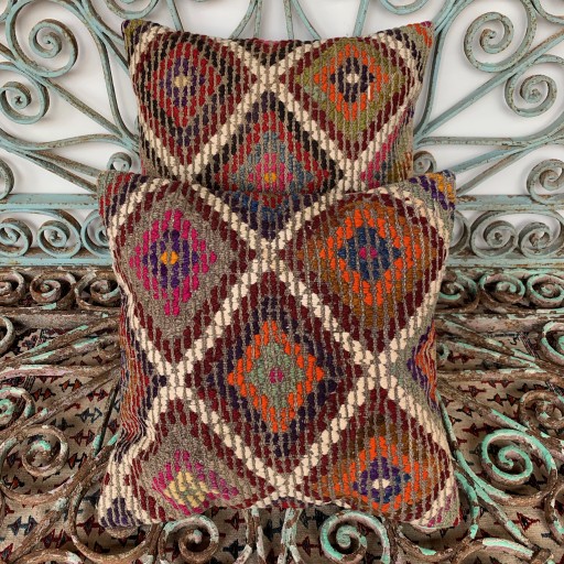 Vintage Combined Kilim Cushions-Cmb014