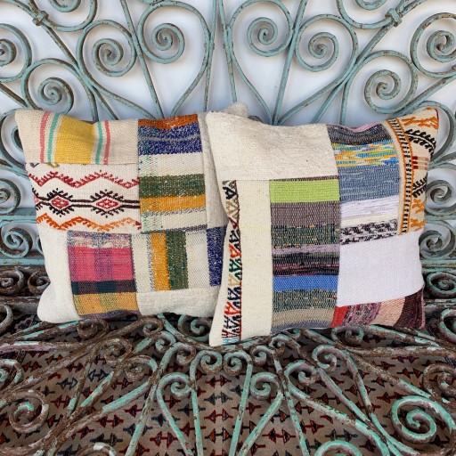 Vintage Combined Patchwork Kilim Cushions-Cmb027