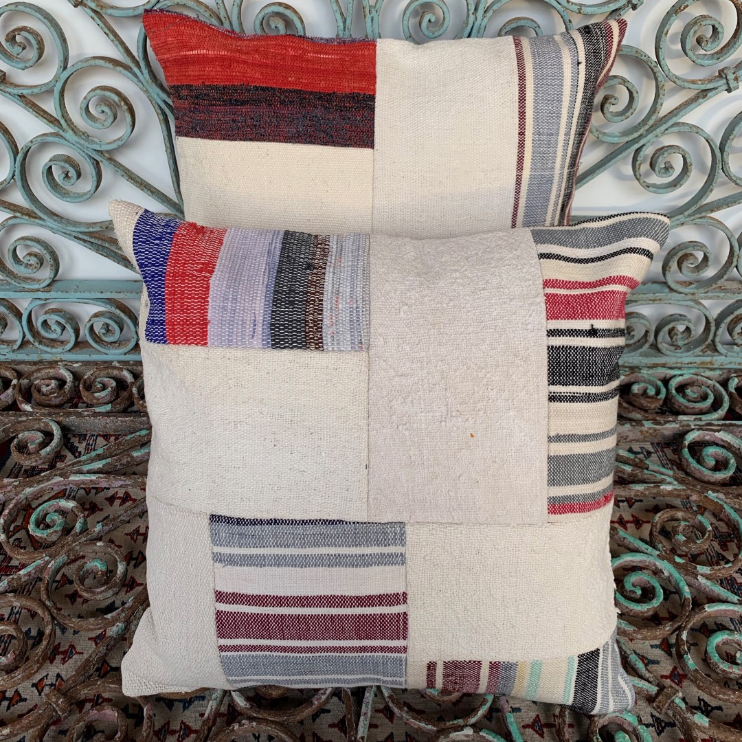 Vintage Combined Patchwork Kilim Cushions-Cmb032