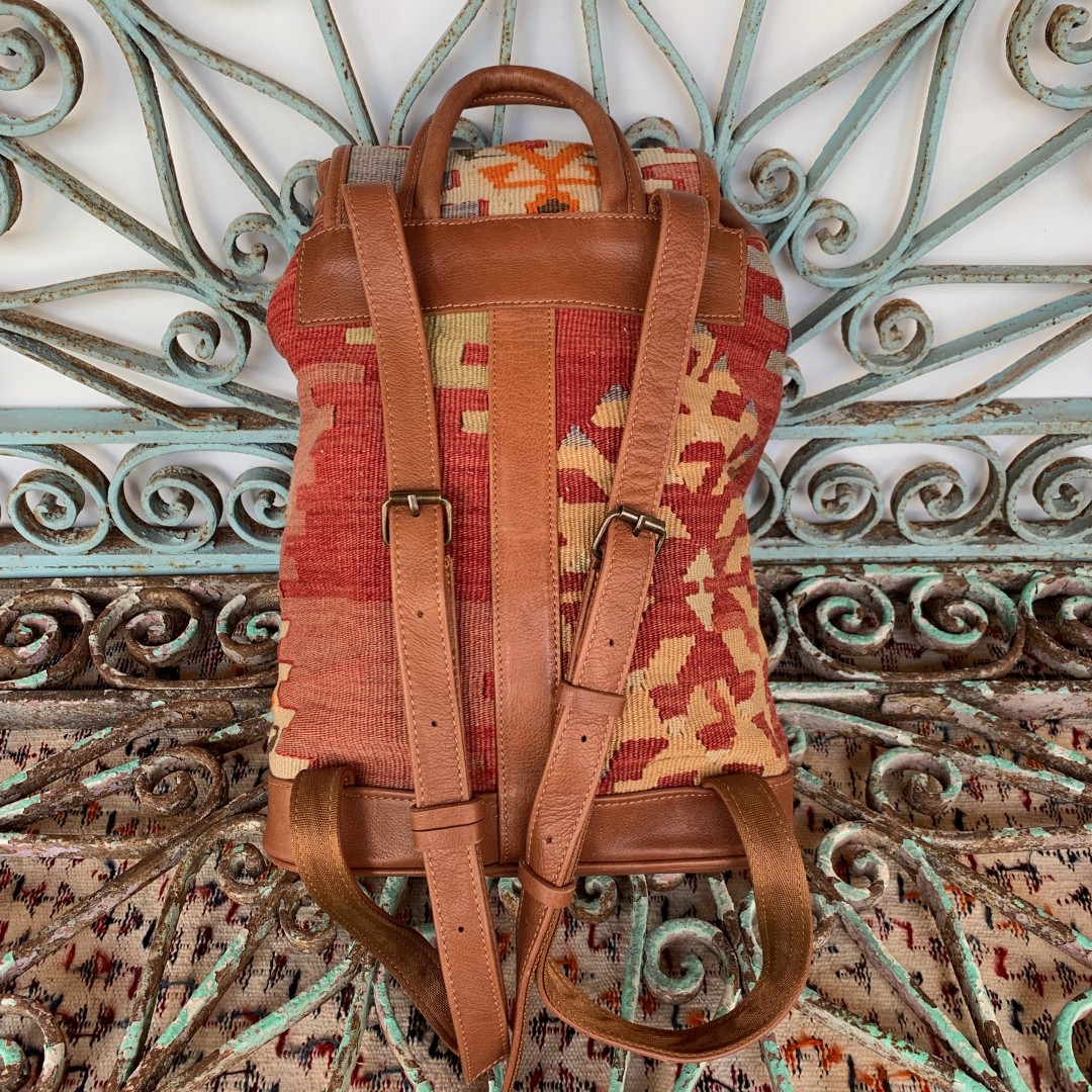 Handmade Leather / Kilim Bag-Bag006