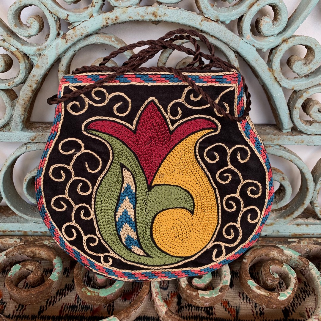 Hand Embroidered Silk Bag-Bag019