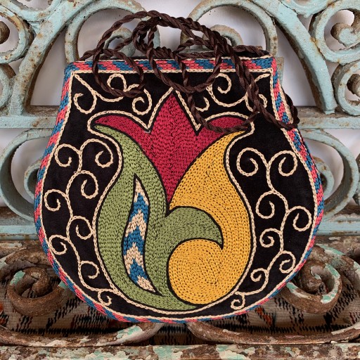 Hand Embroidered Silk Bag-Bag019
