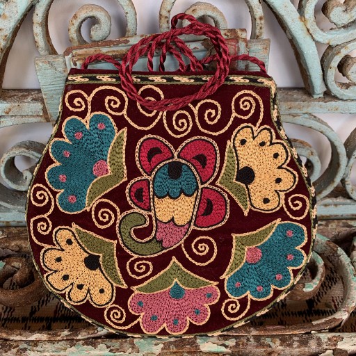 Hand Embroidered Silk Bag-Bag020