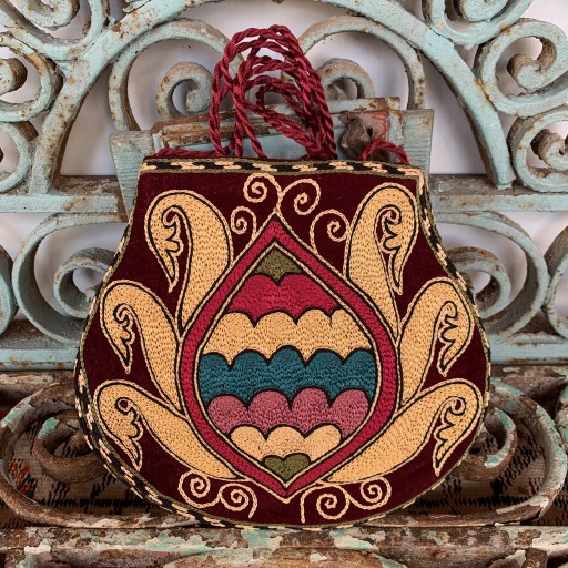 Hand Embroidered Silk Bag-Bag021