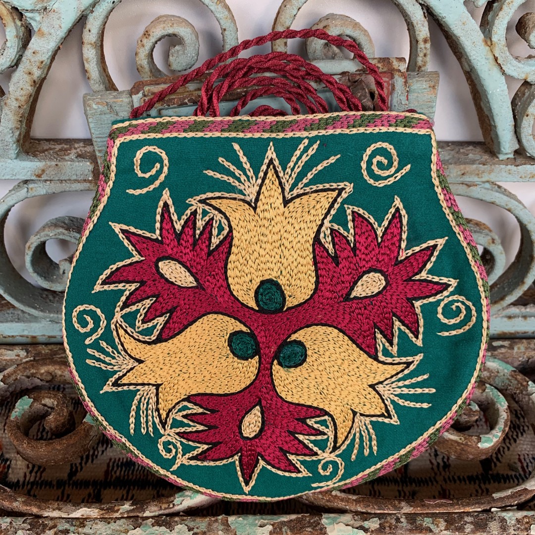 Hand Embroidered Silk Bag-Bag026