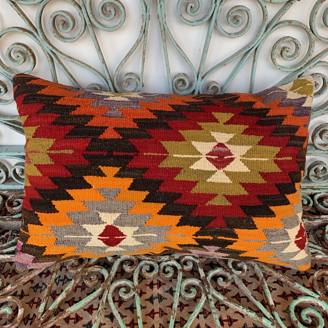 Vintage Kilim Cushion-Klm079