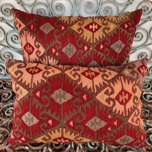 Vintage Combined Kilim Cushions-Cmb046