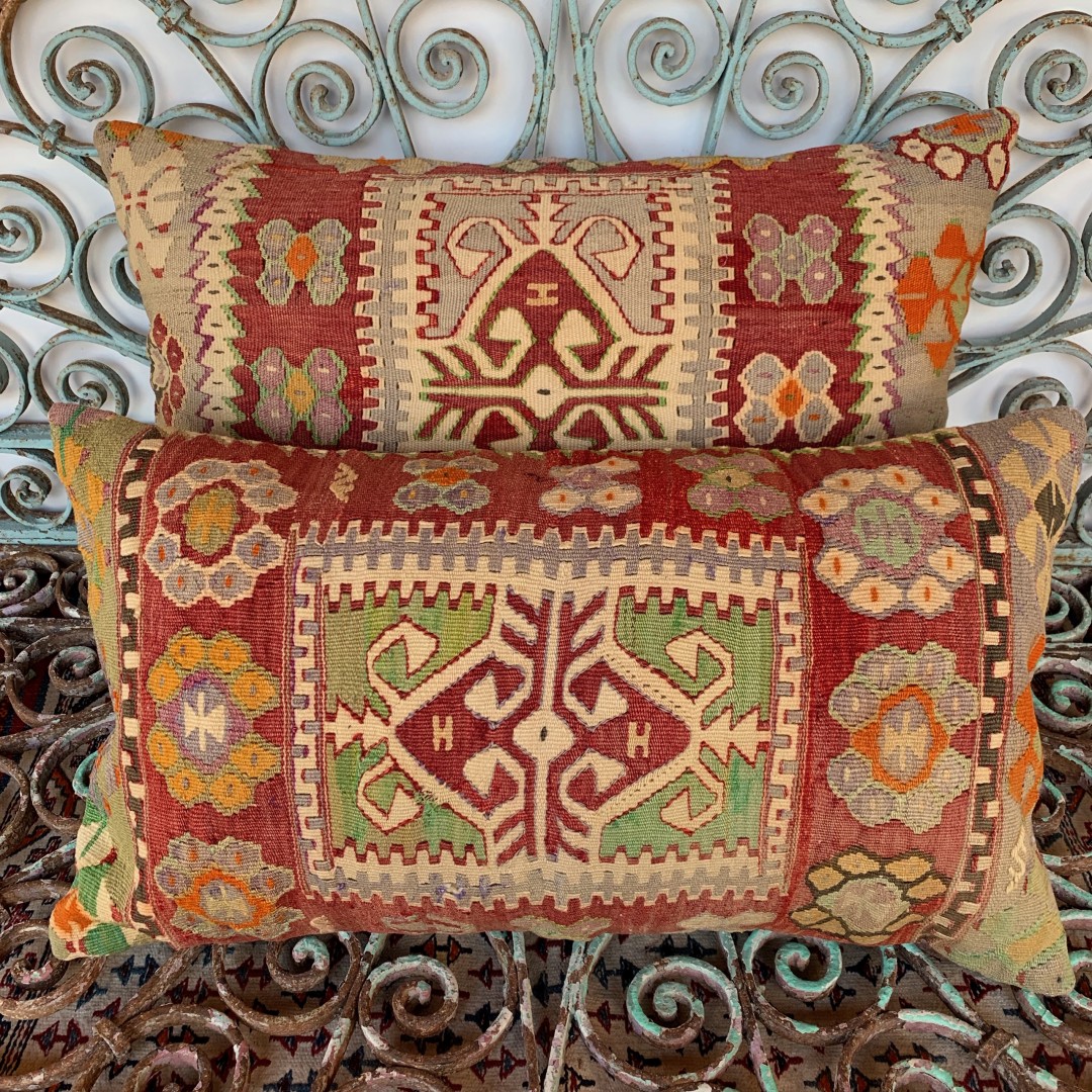 Vintage Combined Kilim Cushions-Cmb048