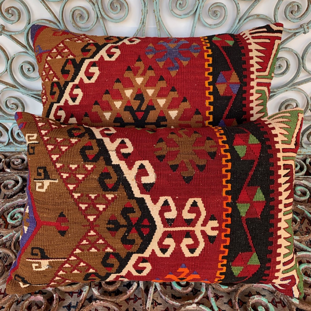 Vintage Combined Kilim Cushions-Cmb050