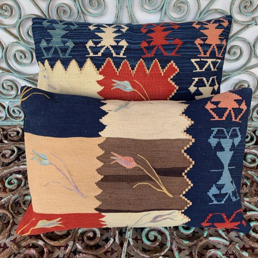 Vintage Combined Kilim Cushions-Cmb051