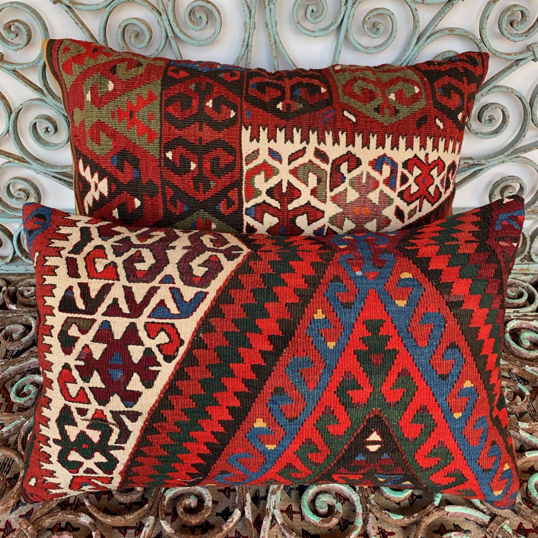 Vintage Combined Kilim Cushions-Cmb053