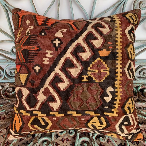 Vintage Kilim Cushion-Klm116