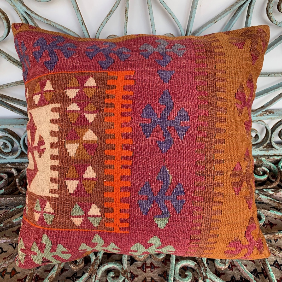 Vintage Kilim Cushion-Klm117