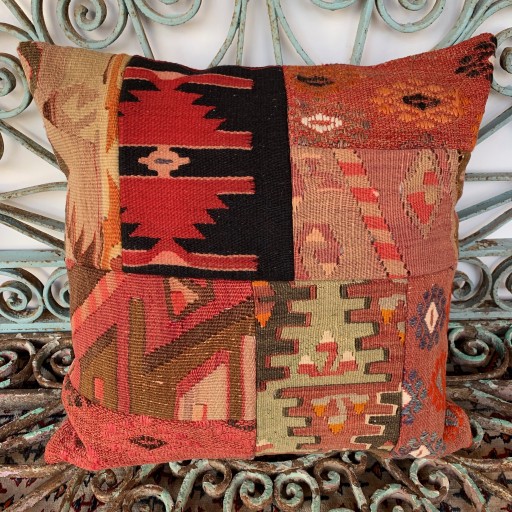 Vintage Patchwork Kilim Yastık PCH067