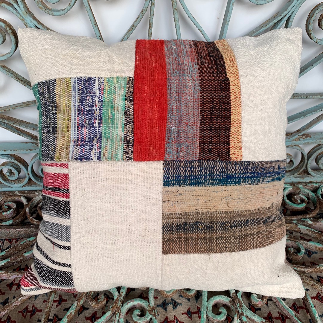 Vintage Patchwork Kilim Cushion-Pch076