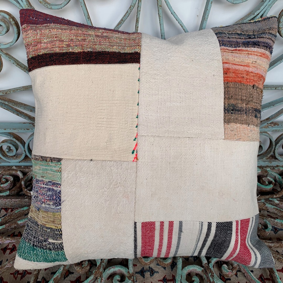 Vintage Patchwork Kilim Cushion-Pch078