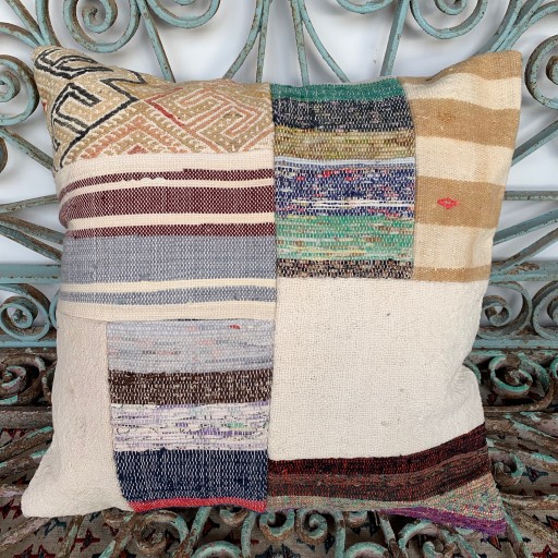 Vintage Patchwork Kilim Yastık PCH080