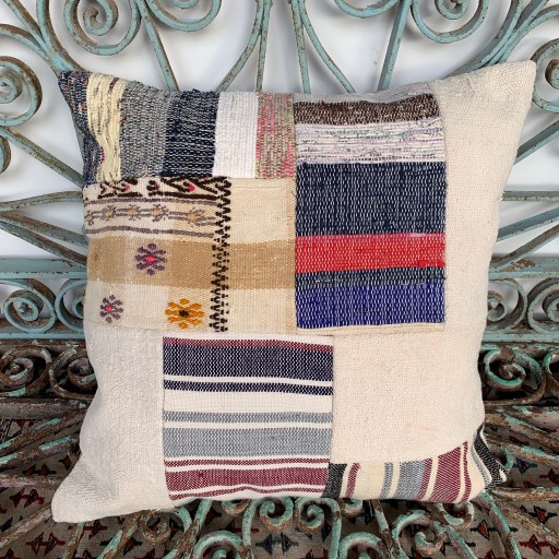 Vintage Patchwork Kilim Cushion-Pch081