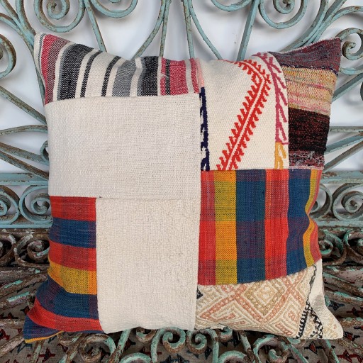 Vintage Patchwork Kilim Cushion-Pch082