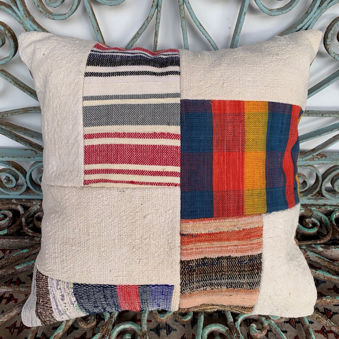 Vintage Patchwork Kilim Cushion-Pch083