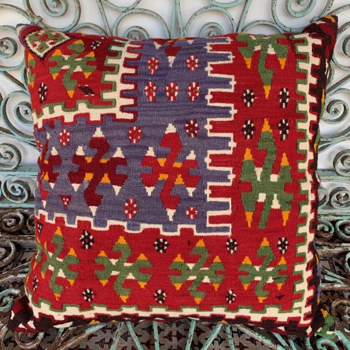 Vintage Kilim Floor Cushion-Klm120