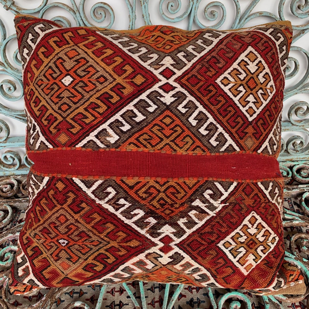 Vintage Kilim Floor Cushion-Klm132