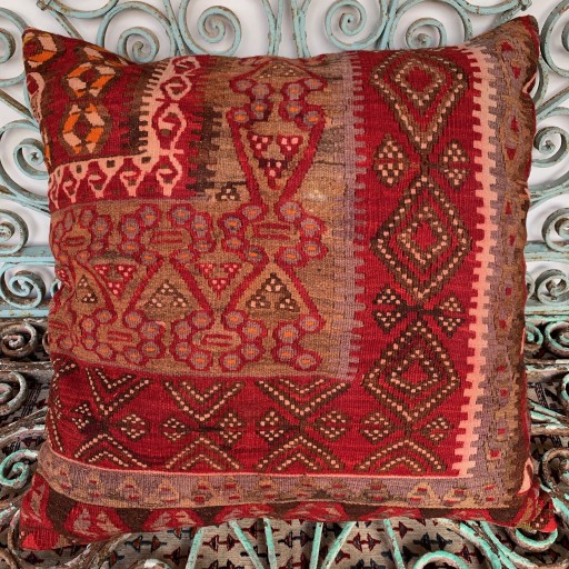 Vintage Anadolu Kilim Yer Minderi KLM133