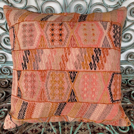 Vintage Kilim Floor Cushion-Klm142